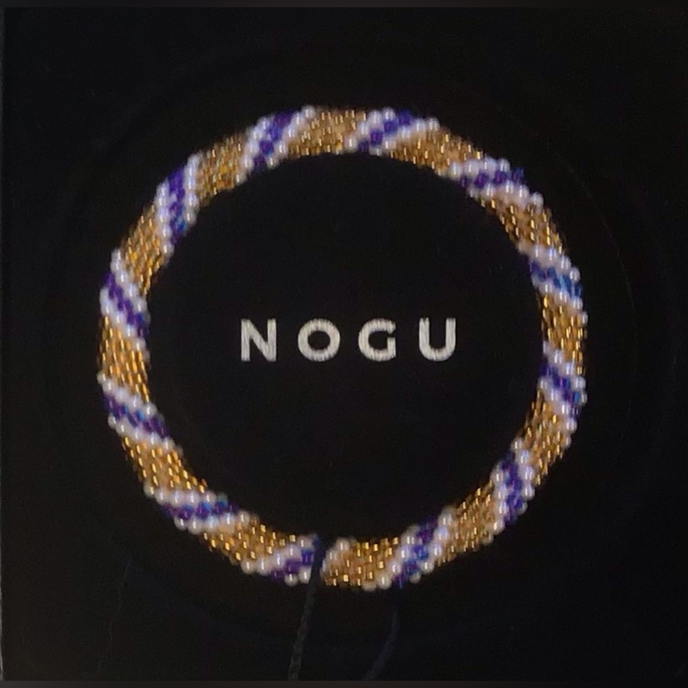 💛💜🤍 NOGU Himalayan Gold, Purple, White Bracelet 🤍💜💛